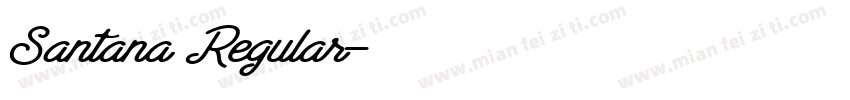 Santana Regular字体转换